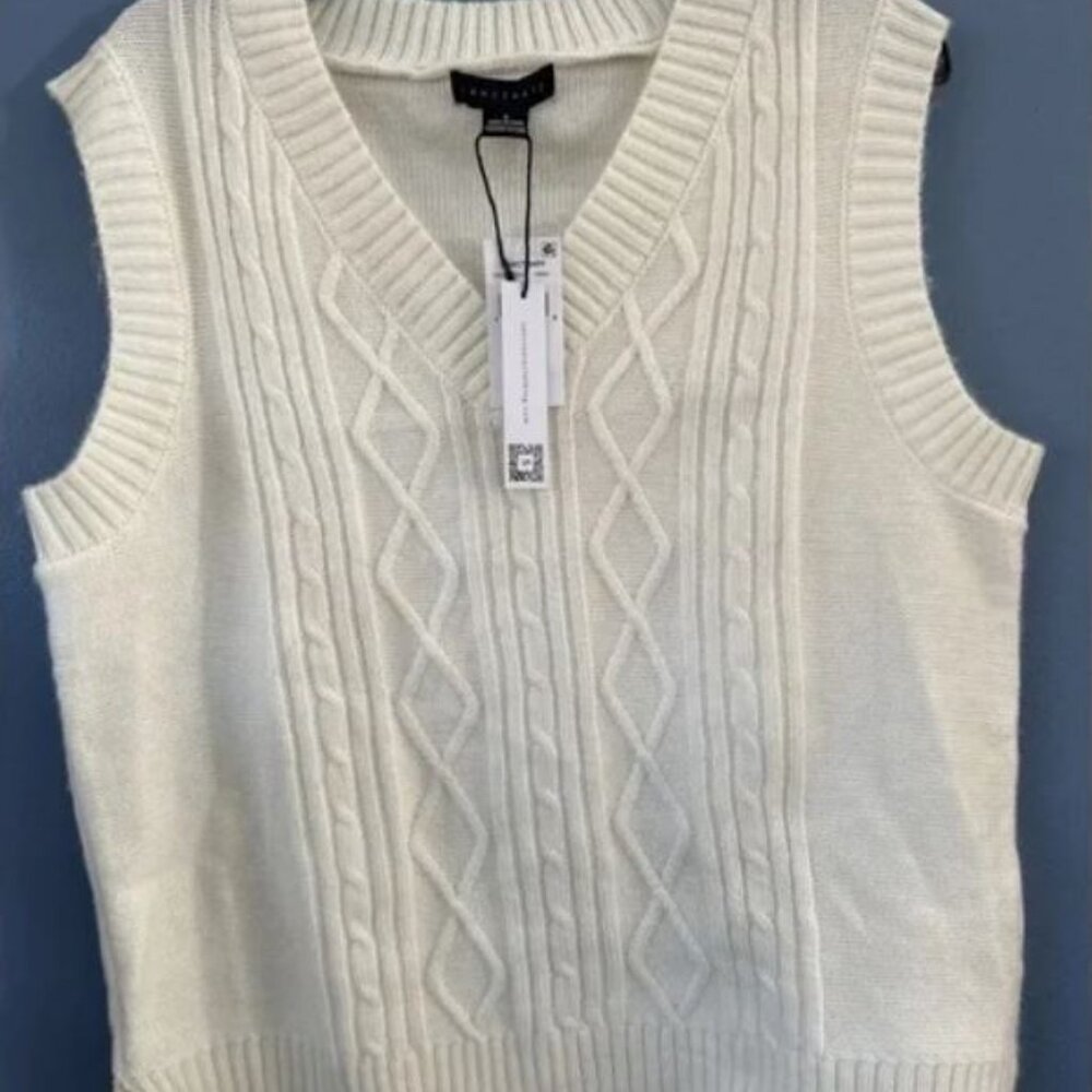 NWT Sanctuary | White Cable Sweater Vest | M